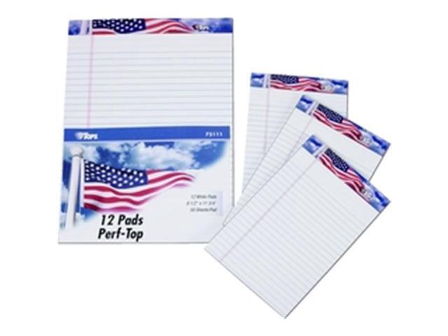 Tops Writing Tablets Jr. Lgl Ruled 5'x8' 50 Sht/PD 3/PK WE 75103