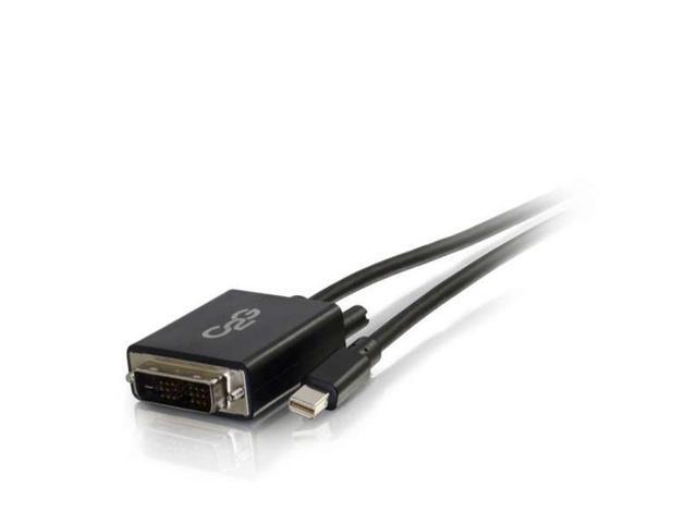 C2G 54335 C2G 6ft Mini DisplayPort Male to Single Link DVI-D Male Adapter Cable - Black - DisplayPort/DVI-D for Monitor, Notebook, Tablet - 6 ft -...