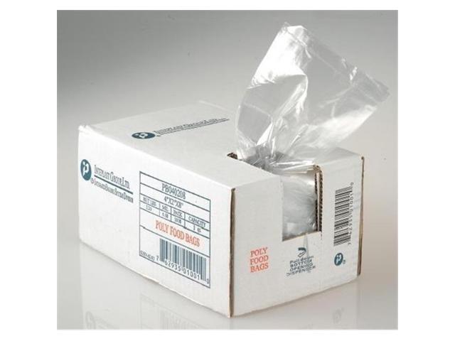 Inteplast Group PB080418XH Food and Utility Bags, 8 x 4 x 18, 8-Quart, 1.20 Mil, Clear, 1000/Carton, 1 Carton