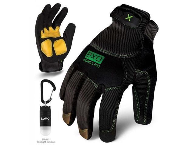 IRONCLAD EXO-MLR-04-L Large Gray TPR Puller Cuff Mechanics Gloves