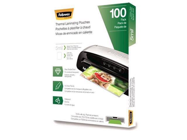 Fellowes Laminating Pouches Letter Size Hot Pouch 9 x 11.5 5 mil 100 pack 5743501