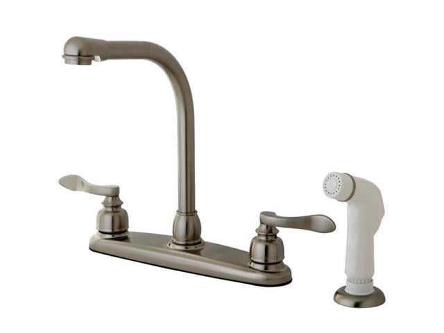 Photos - Tap Kingston Brass KB8758NFL NUWAVE FRENCH 8in Centerset High Arch Kitchen Fau 