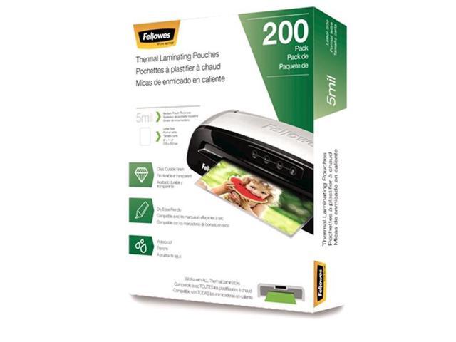 Fellowes Laminating Pouches Letter Size Hot Pouch 9 x 11.5 5 mil 200 pack 5743601