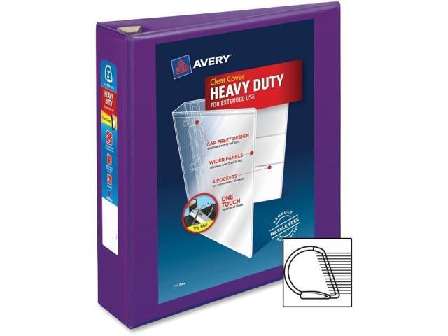Avery Heavy-Duty View Binder w/Locking EZD Rings 2' Cap Purple 79777