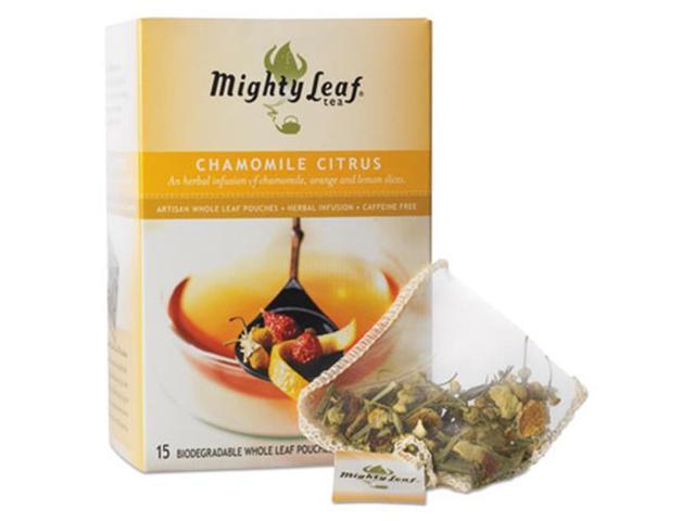 Mighty Leaf Tea Whole Leaf Tea Pouches, Chamomile Citrus, 15/Box 510136