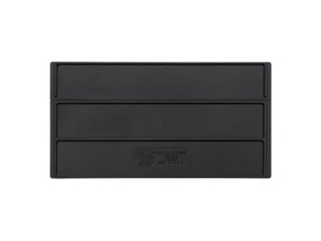 QUANTUM STORAGE SYSTEMS DSS405 Plastic Divider, Black, 10 in L, 5 1/4 in H, 6 PK