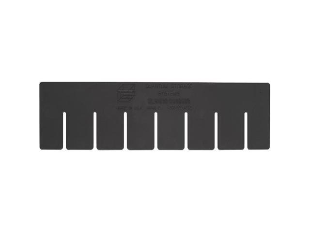QUANTUM STORAGE SYSTEMS DL93030CO Plastic Divider, Black, 22 1/2 in L, 17 1/2