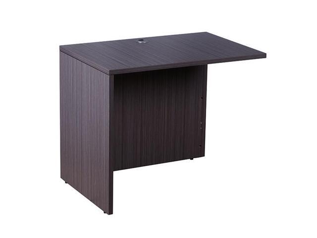 Boss Office N192-DW Reversible Return, 36 W x 24 D in. - Drift Wood