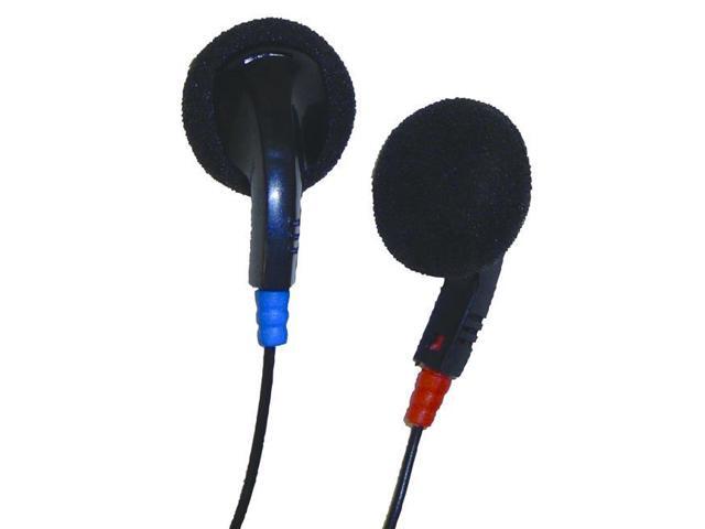 AVID PRODUCTS JS-75 3.5MM 5 FT EAR BUDS. EAR BUDS CONNECTED TO 5 FT CORD, 3.5MM