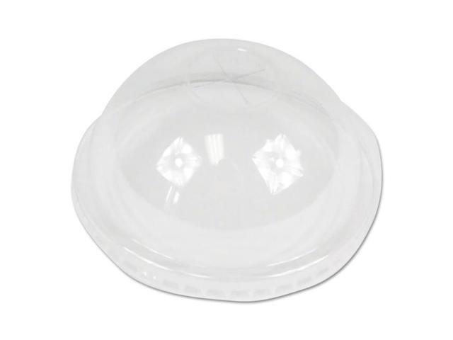 Boardwalk PETDOME PET Cold Cup Dome Lids, Fits 16-24 oz Plastic Cups, Clear, 2500 / Carton