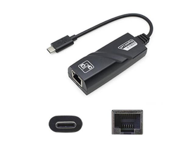 Addon Usb 3.1 (C) Male To Rj-45 Female Black Adapter