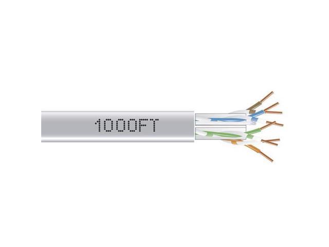 Black Box EYN876A-PB-1000 CAT6 550-MHz Solid Bulk Cable - Unshielded, CMR Grade PVC, Gray, 1000 ft. Pull Box