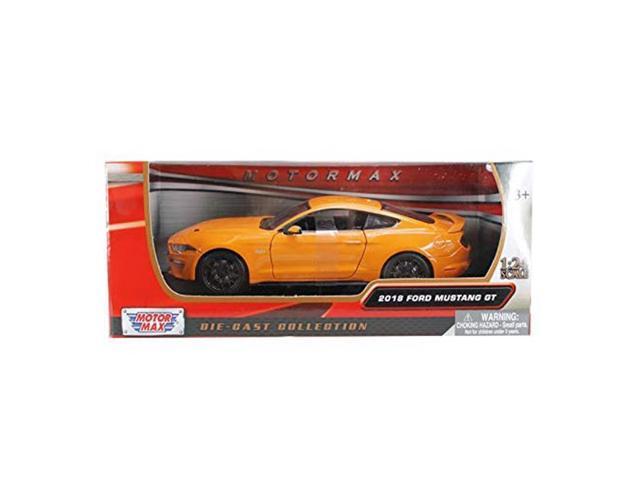 2018 Ford Mustang GT 5.0 Orange with Black Wheels 1/24 Diecast Model Car by Motormax