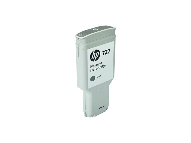 HP 727 300-ml Gray DesignJet Ink Cartridge, F9J80A