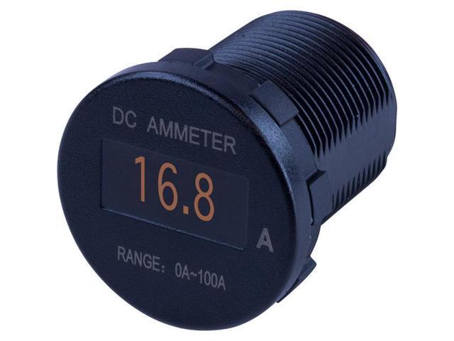 Sea-Dog Round OLED DC Amp Meter - 0 Amp-100 Amp