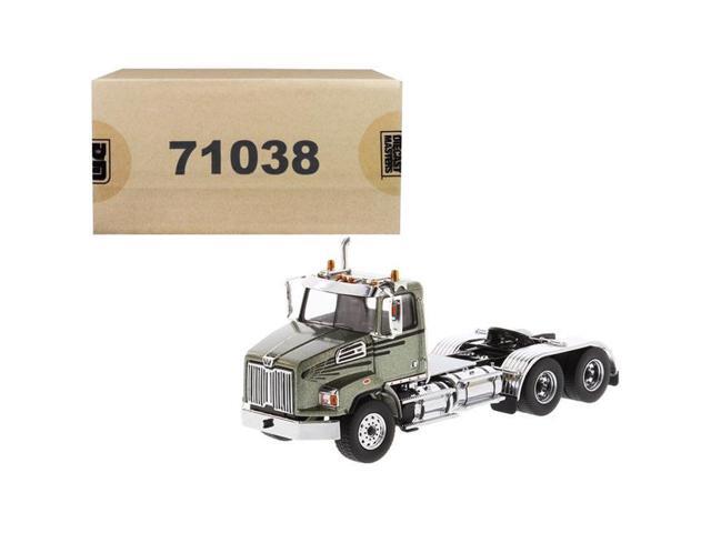 Western Star 4700 SB Tandem Day Cab Tractor Metallic Olive Green 1/50 Diecast Model by Diecast Masters