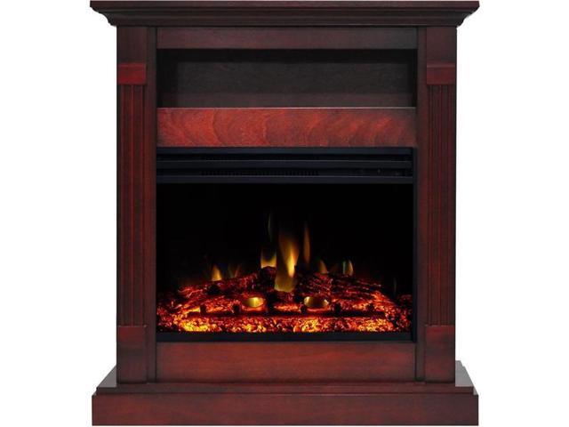 Photos - Other climate systems Cambridge Sienna 34-In. Electric Fireplace Heater with Cherry Mantel, Enhanced Log D 