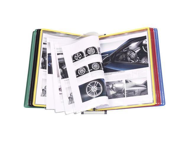 Tarifold W291F Wall-Mount Display with Foldfive Expansion Pockets - 10 Panels with Assorted Borders