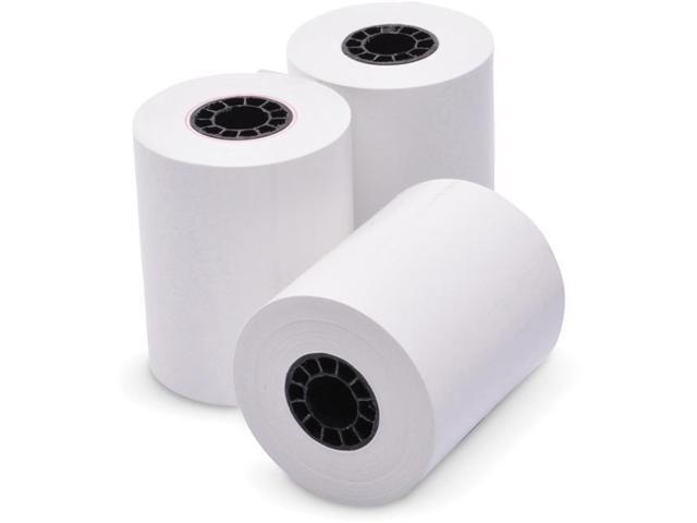 Iconex Impact Bond Paper Rolls 2.25' x 150 ft White 100/Carton 90740510