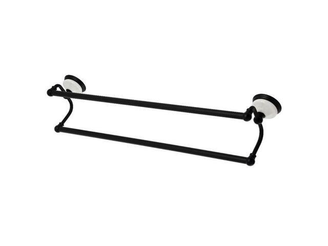 Kingston Brass BA1113MB Victorian 24' Dual Towel Bar, Matte Black