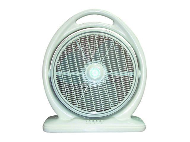 Sunpentown Heavy Duty 3-Speed Quiet Portable 14' Box Fan with Carry Handle, Light Olive Green