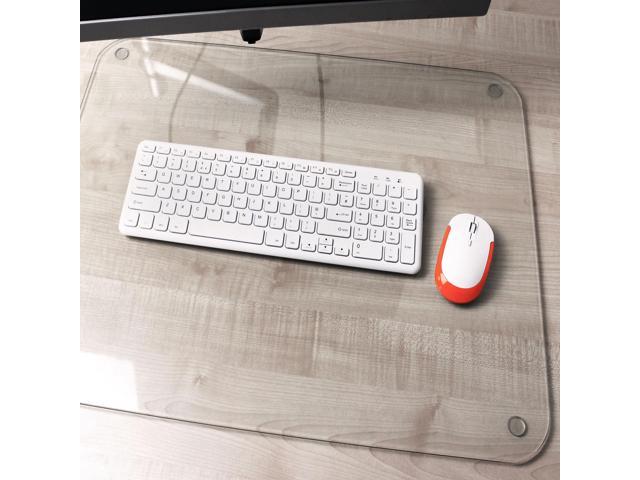Desktex Glaciermat Glass Desk Pad - 36' Width x 20' Depth - Clear FLRFCDE2036G