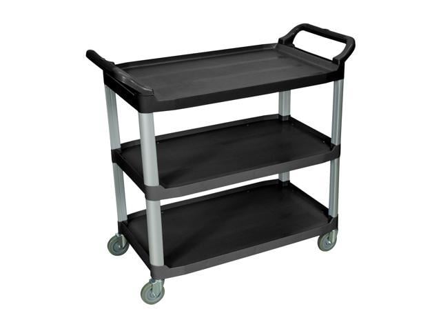 Photos - Garden Furniture Luxor SC13-B Black 3 Shelf Serving Cart 