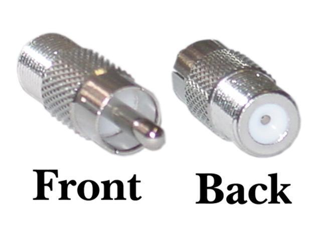 Cable Wholesale F-Pin (Coax) Female / RCA Male Adaptor