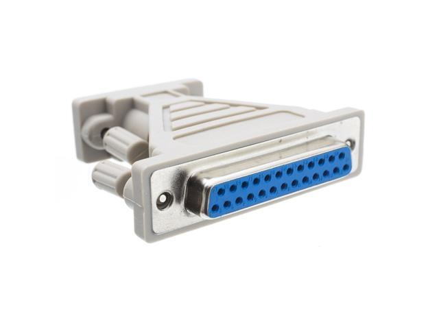 Cable Wholesale DB9 Male / DB25 Female, Serial / AT Modem Adaptor, Molded