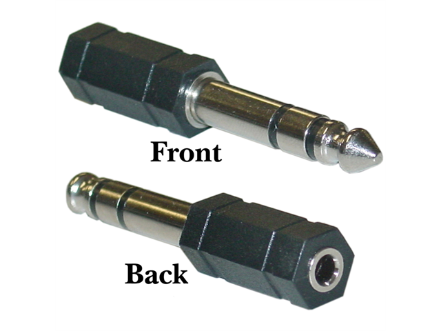 Cable Wholesale 1/4 inch Stereo Male / 3.5mm Stereo Female Stereo to stereo adapter