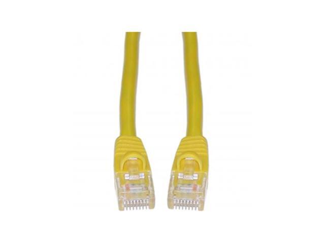 CableWholesale Cat5e Ethernet Patch Cable Snag-less/Molded Boot 14 foot - Yellow