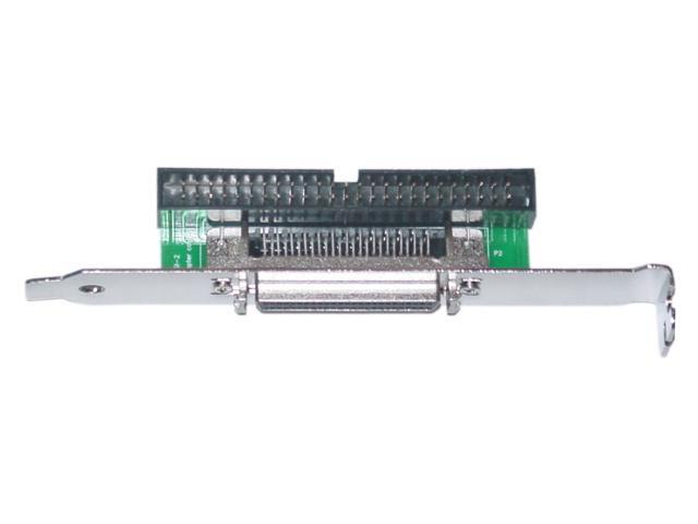 Cable Wholesale SCSI Computer Slot Adapter, Internal IDC 50 Male To External HPDB50 (Half Pitch Db50) Female