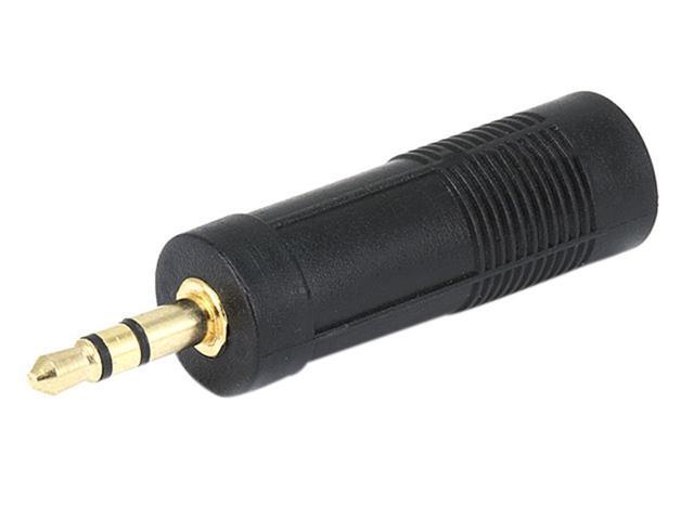 Monoprice 3.5mm Stereo Plug to 6.35mm (1/4 Inch) Mono Jack Adaptor - Gold Plated