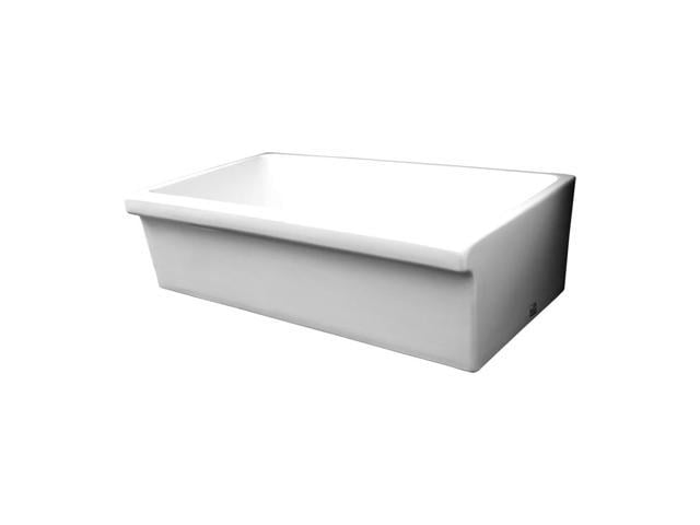 Photos - Kitchen Sink Large Sink Decorative 2 1/2'Lip On One Side And 2'Lip On Other WHQ536-Whit