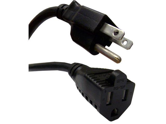 NEMA 5/15P to NEMA 5/15R, 16 AWG, Power Extension Cord, 10 ft