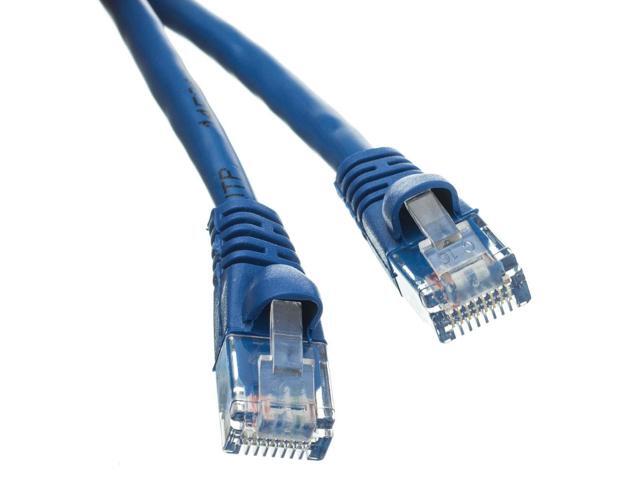 Cat5e Ethernet Patch Cable, Snagless/Molded Boot, 6 foot - Blue