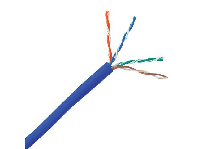 Bulk Cat5e Ethernet Cable Solid UTP (Unshielded Twisted Pair) Pullbox 500 foot - Blue