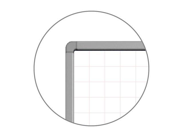 Luxor 48' x 36' Mobile Magnetic Double-Sided Ghost Grid Whiteboard