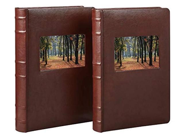 UPC 763960277614 product image for old town bonded leather photo album, 2 pack (brown) | upcitemdb.com