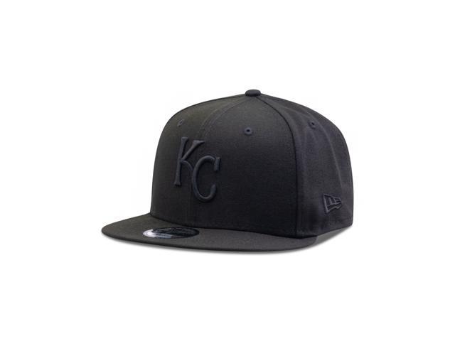 New Era Kansas City Royals MLB Basic Snapback Black on Black 950 Adjustable Cap
