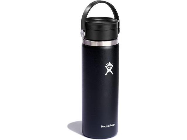 Hydro Flask Wide Mouth with Flex Sip Lid Insulated Water Bottle Travel Mug - 20 oz- Black
