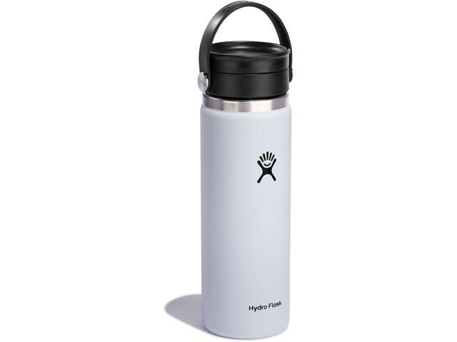 Hydro Flask Wide Mouth with Flex Sip Lid Insulated Water Bottle Travel Mug - 20 oz- White