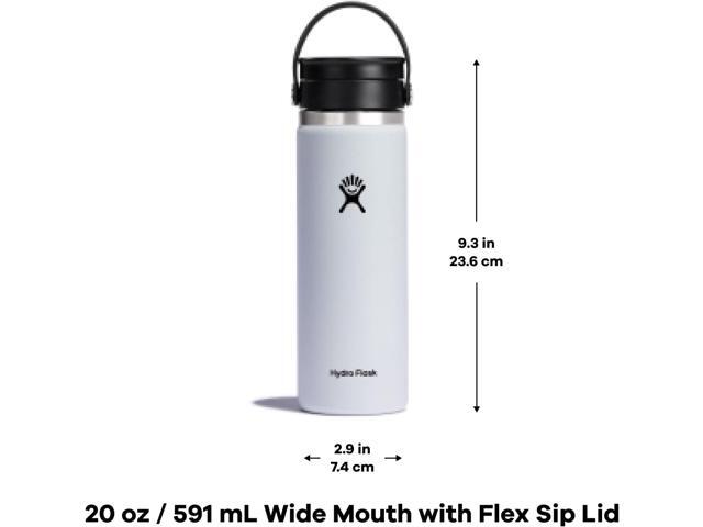 Hydro Flask Wide Mouth with Flex Sip Lid Insulated Water Bottle Travel Mug - 20 oz- Cascade