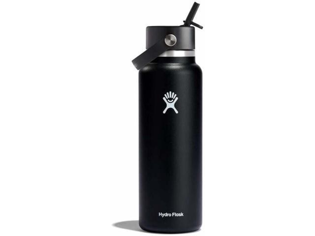 Hydro Flask 40oz Wide Mouth with Leak Proof Flex Cap Water Bottle, Black