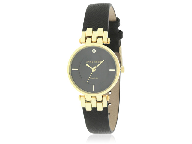 Anne Klein Leather Bangle Set And Ladies Watch