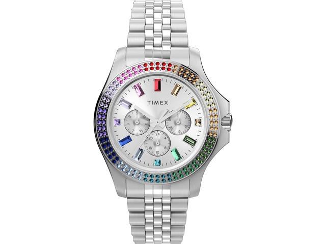 Timex Kaia Silver Rainbow Dial Ladies Watch