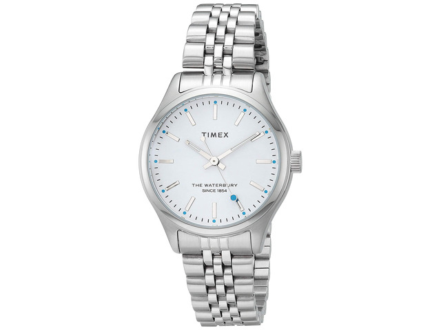 Timex Waterbury 34mm Silver-tone Ladies Watch