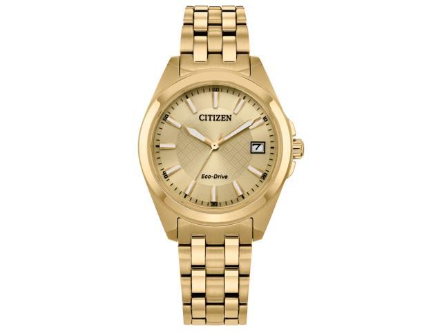 Citizen Eco-Drive Peyten Champagne Dial Ladies Watch