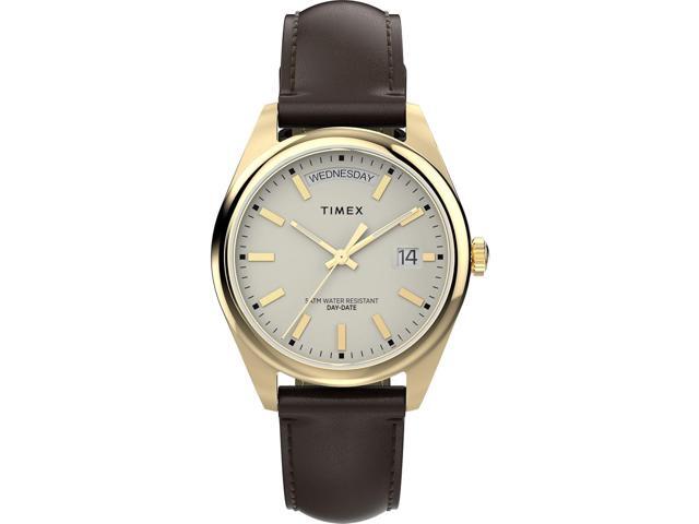 Timex Classic Day-Date Leather Ladies Watch