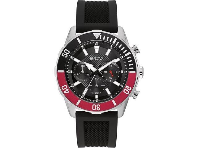 Bulova Chronograph Quartz Black Dial Mens Watch
